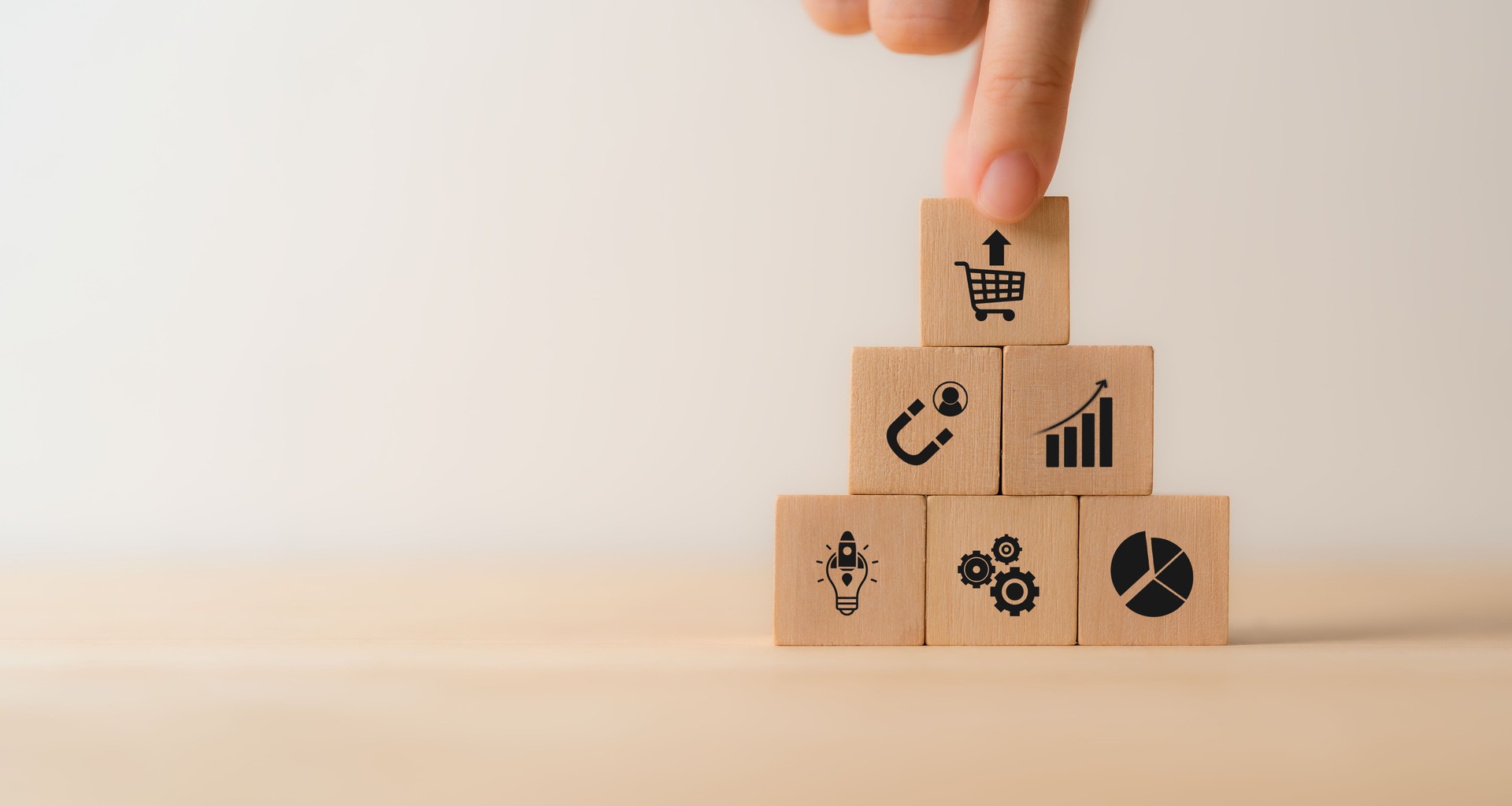 Upselling, marketing and sales  strategy concept. Sales technique encourages customers to purchase a more expensive, additional product, service, upgrade. Boost profits, improve customer satisfaction